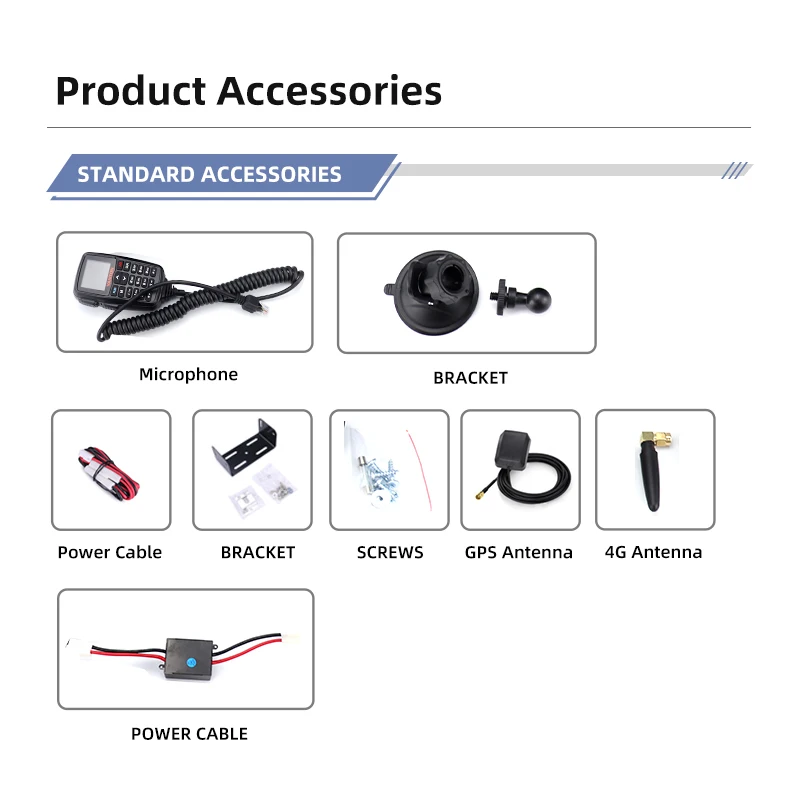 Langstrecken-Walkie-Talkie 25 W analoges mobiles Radio UHF VHF Dual Band 4G POC Dual Mode YANTON TM-7700D