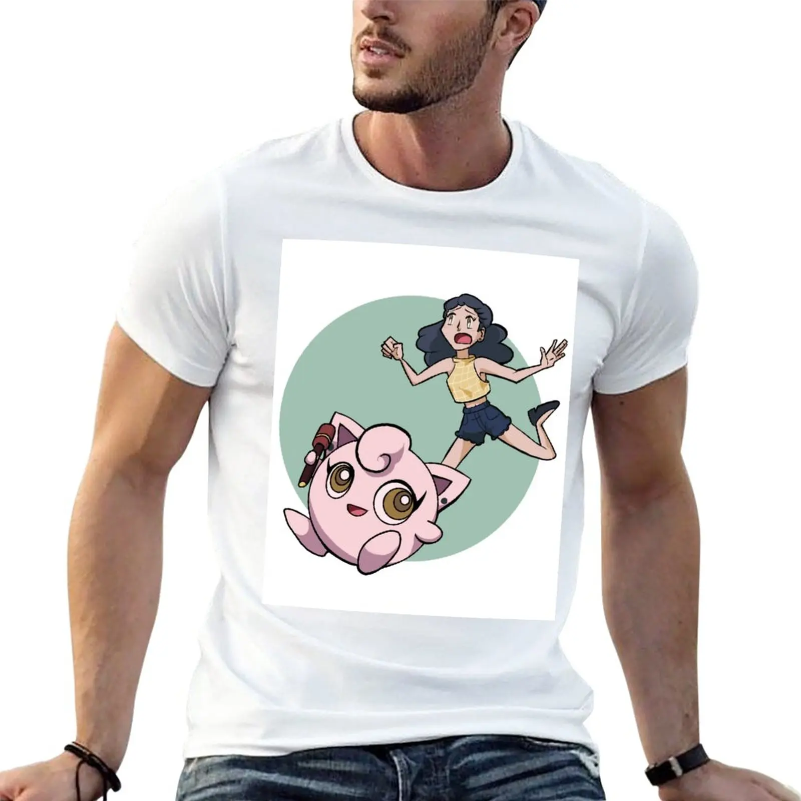 Lola & puff friend! T-Shirt cute tops Blouse Men's clothing