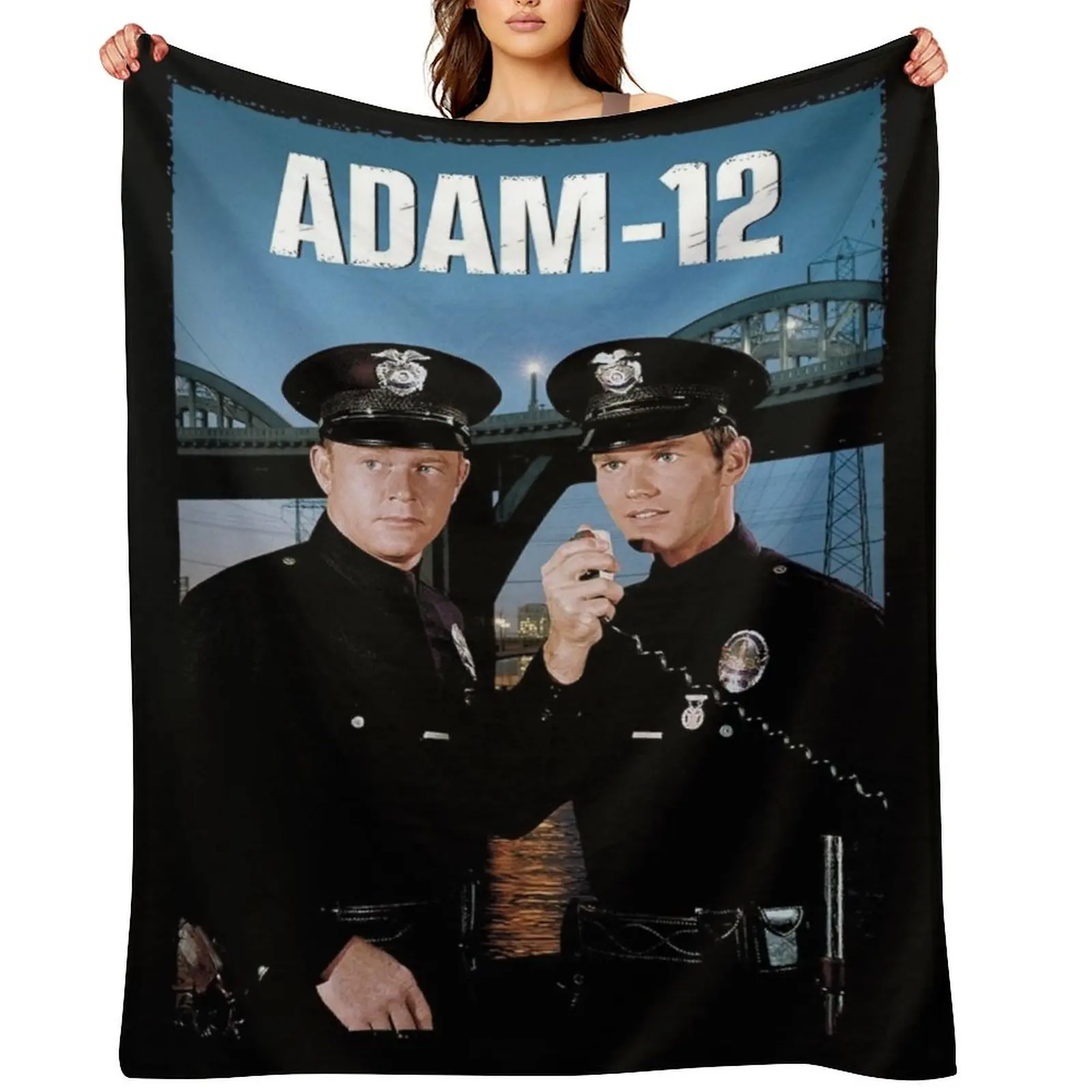 

ADAM 12 Throw Blanket Baby Beach Winter beds Hair Blankets