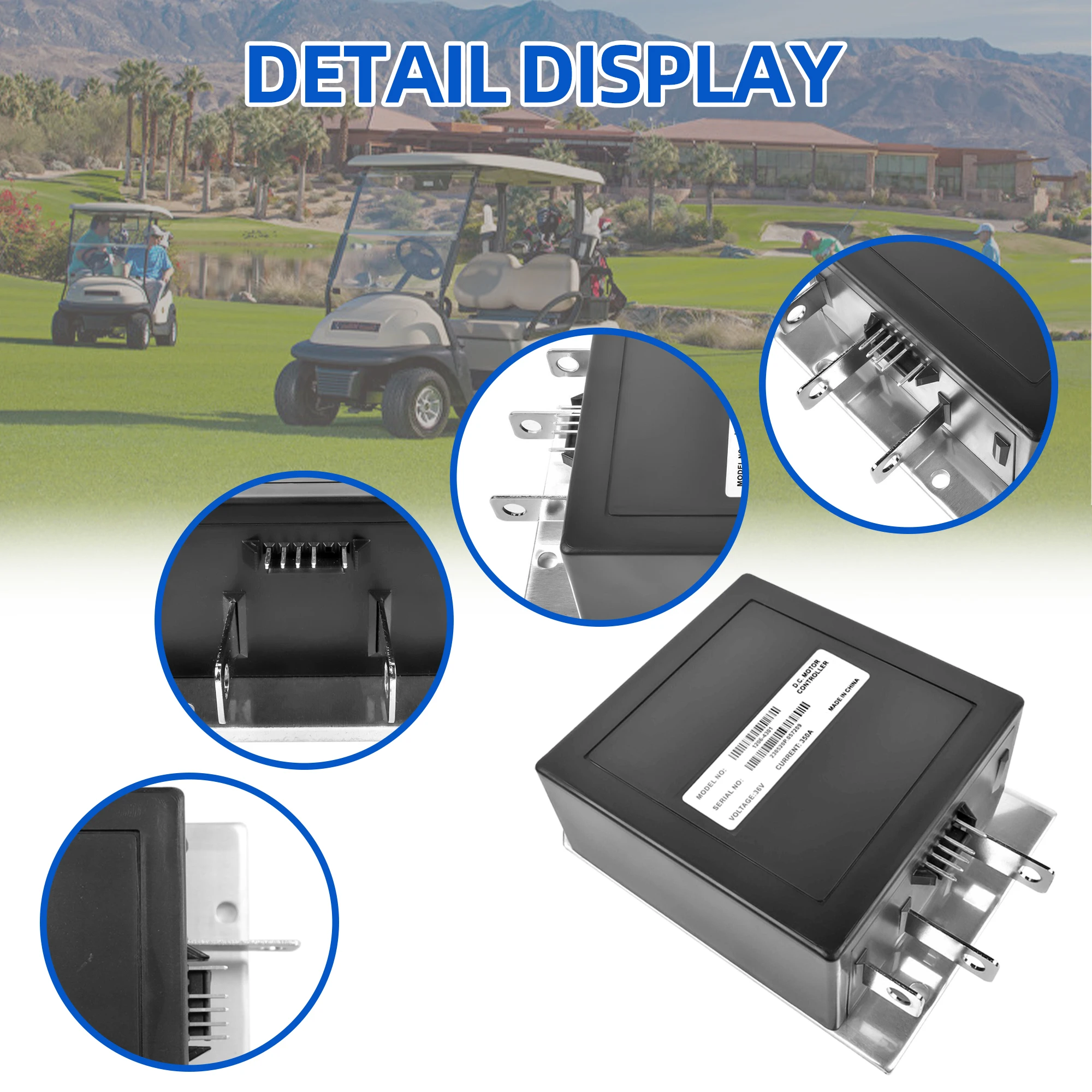1206-4301 36V 350A 5 Pin Speed Controller 25864G03 25864G09 voor EZGO TXT Medaillewinnaar 1994-2023 Golfkar