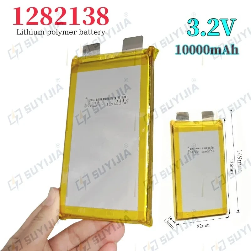 

Li-Polymer Battery 1282138 3.2V 10000mAh Rechargeable Lithium Iron Phosphate Batteries for Tablet GPS DVD Backup Cell