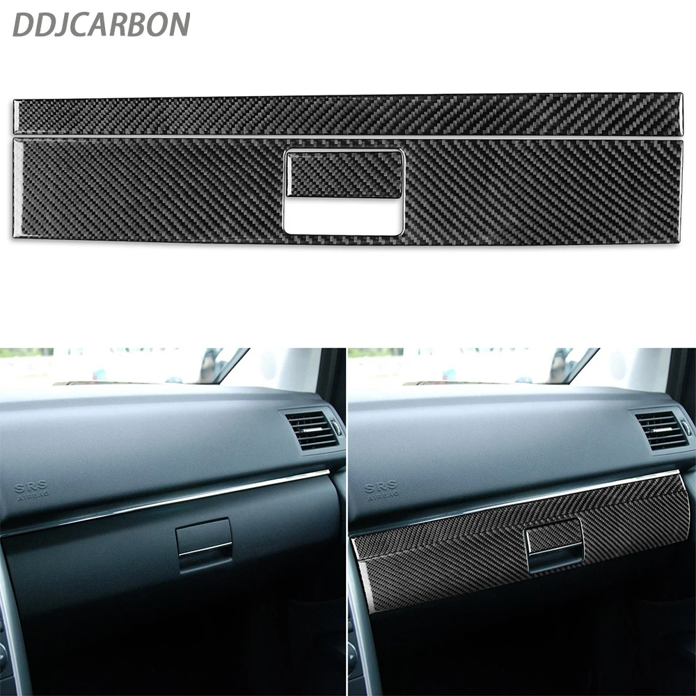 For Benz B Class W245 2005-2011 Carbon Fiber Co-pilot Storage Compartment Trim Strip Suit Car Accessories Decoration Sticker