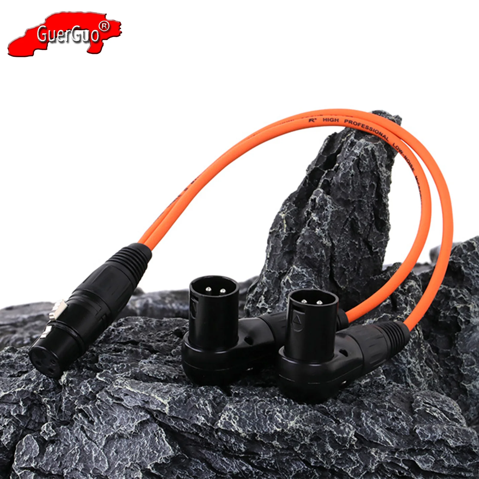 

XLR Splitter Cable 1 Female to 2 Male,3Pin XLR Female to Dual XLR Male Balanced Audio Extension Cord Amp MIC Adapter Converter