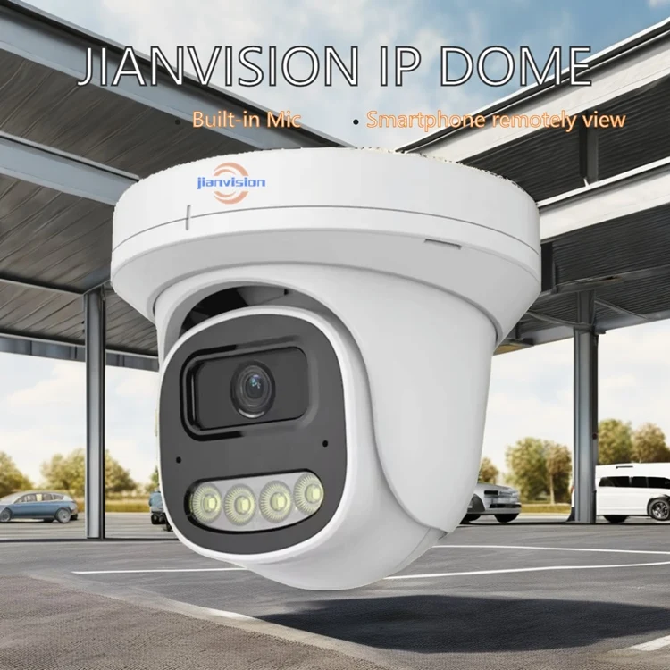 ระบบกล้องวงจรปิด Jianvision 24 ช่อง แบบติดตั้งภายในอาคาร พร้อมบันทึกเสียง มุมกว้าง ความละเอียด 4K รองรับ POE พร้อมสวิตช์ NVR ดีไซน์สวยงาม