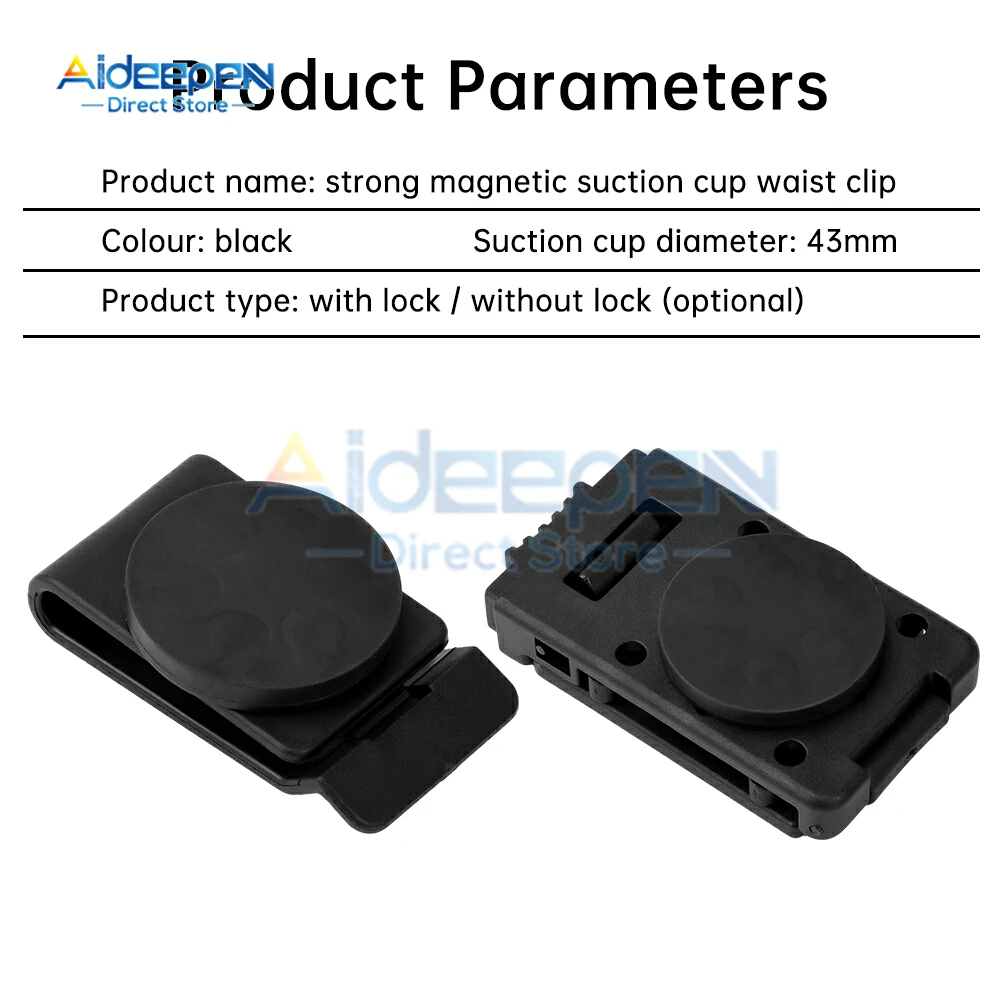 43mm magnetic suction belt clip screw hardware storage portable magnetic suction cup adjustable belt buckle power tool accessory