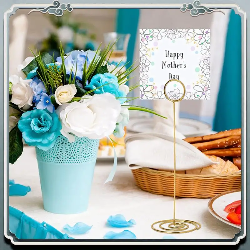 Premium Table Number Holders 50Pcs - 8.75 Inch Place Card Holder Tall Table Number Stands For Wedding Party Graduation Reception