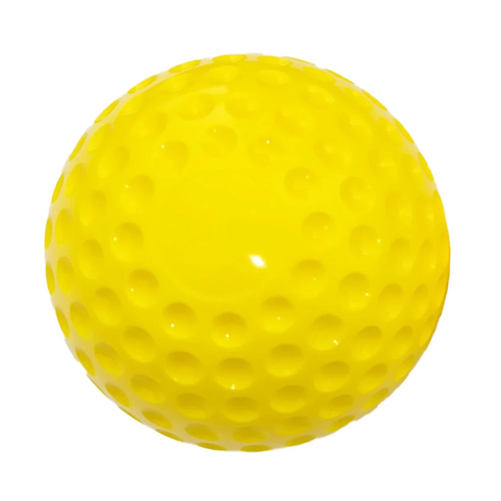 

1 X Ball Yellow PU Dimpled Fielding Practice PU Hitting Baseballs Pitching Machine Baseballs Team Sports Parts