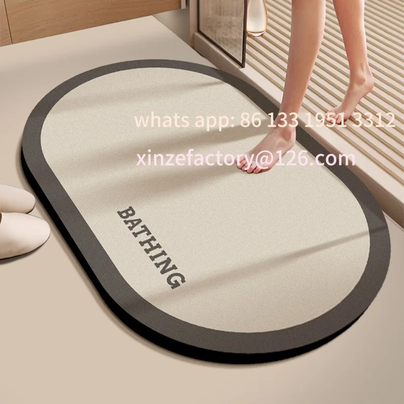 MAT, HUISHOUDEN BADKAMERMAT, DEURDICHT, DIRT-RESISTANT VOETMAT, WATERABSORPTIE, SNELDROGEN, ANTI-SLIP MAT