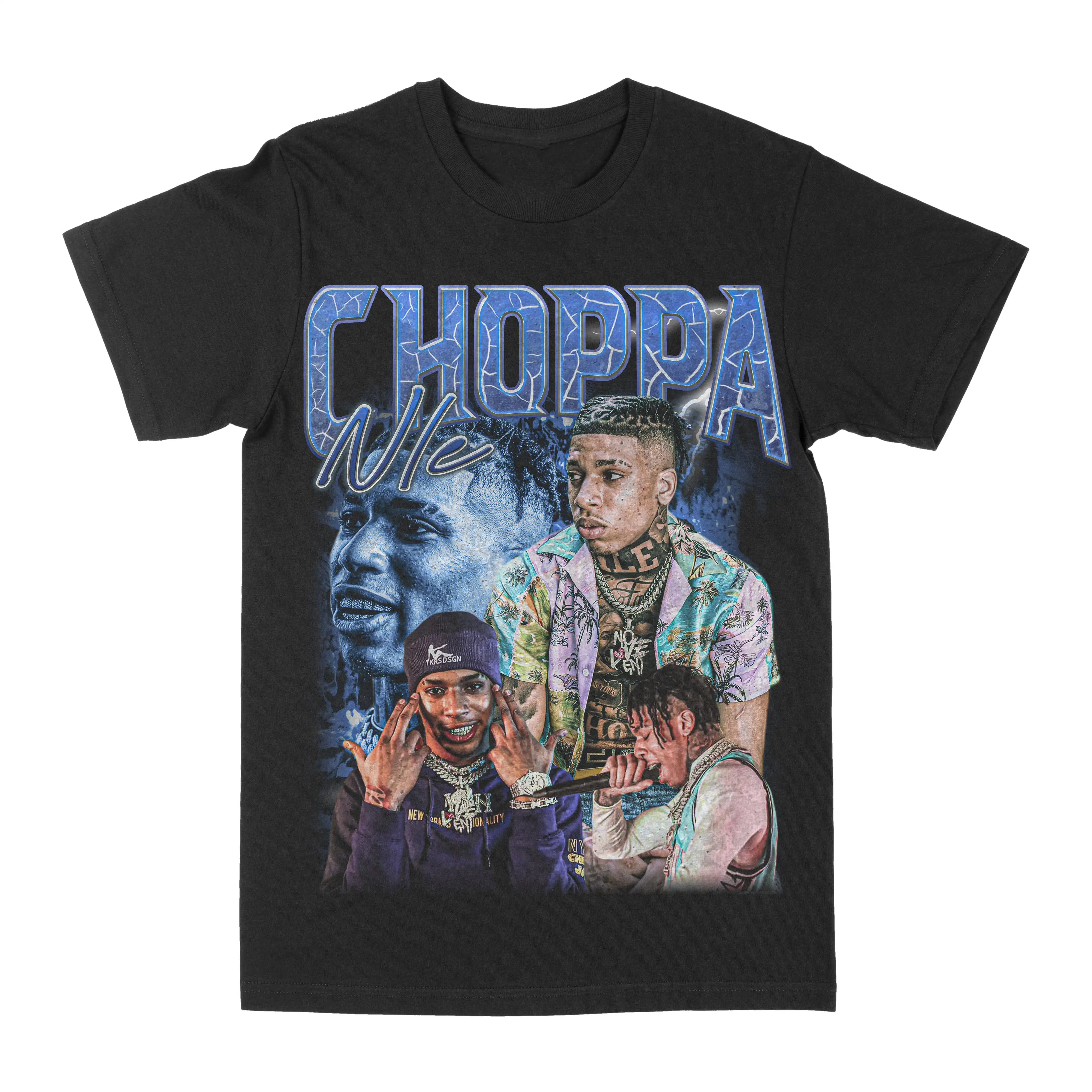 

NLE Choppa Graphic Printed T-Shirt Men's Fashion Casual Wear Short Sleeve Loose Comfort T-Shirt Daily Men's Clothing