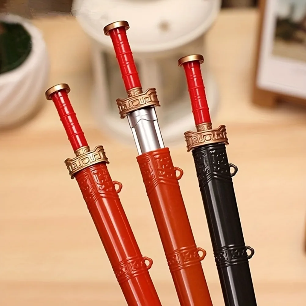 

Chinese Jian Shaped Ballpoint Pen Retro Gel Pen Artistic Craft Writing Tool Creative Novelty Stationery Students Office Gift