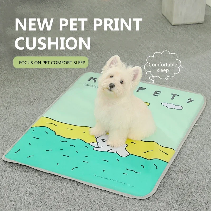 Dog Cooling Mat Summer Pet Self Cooling Pad with Non-Slip Bottom Cat Bed Mat for Small Medium Large Dogs Indoor Dog Crate Mat