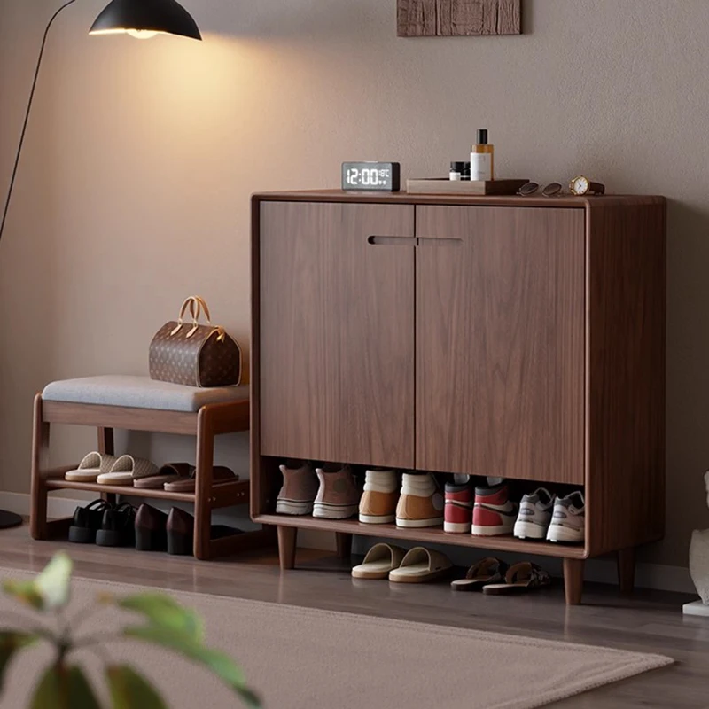 Wooden Organizer Shoe Cabinet Storage Mobile Display Living Room Designer Shoe Shelf Slippers Zapatero Shoemakers Furniture