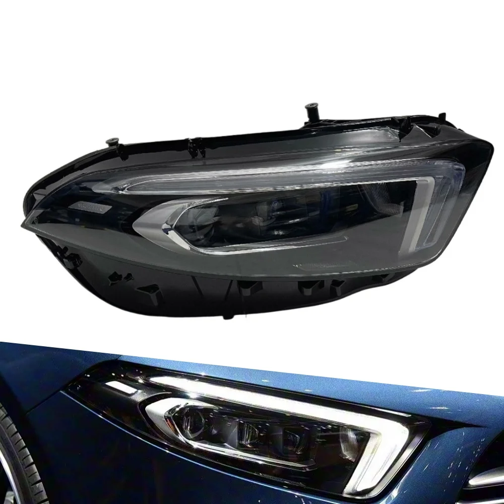 

Подходит для фар Mercedes-Benz A-класса W177 2019-2021, фары W177 A260 A35 A45, светодиодные фары Multibeam, комплект фар.