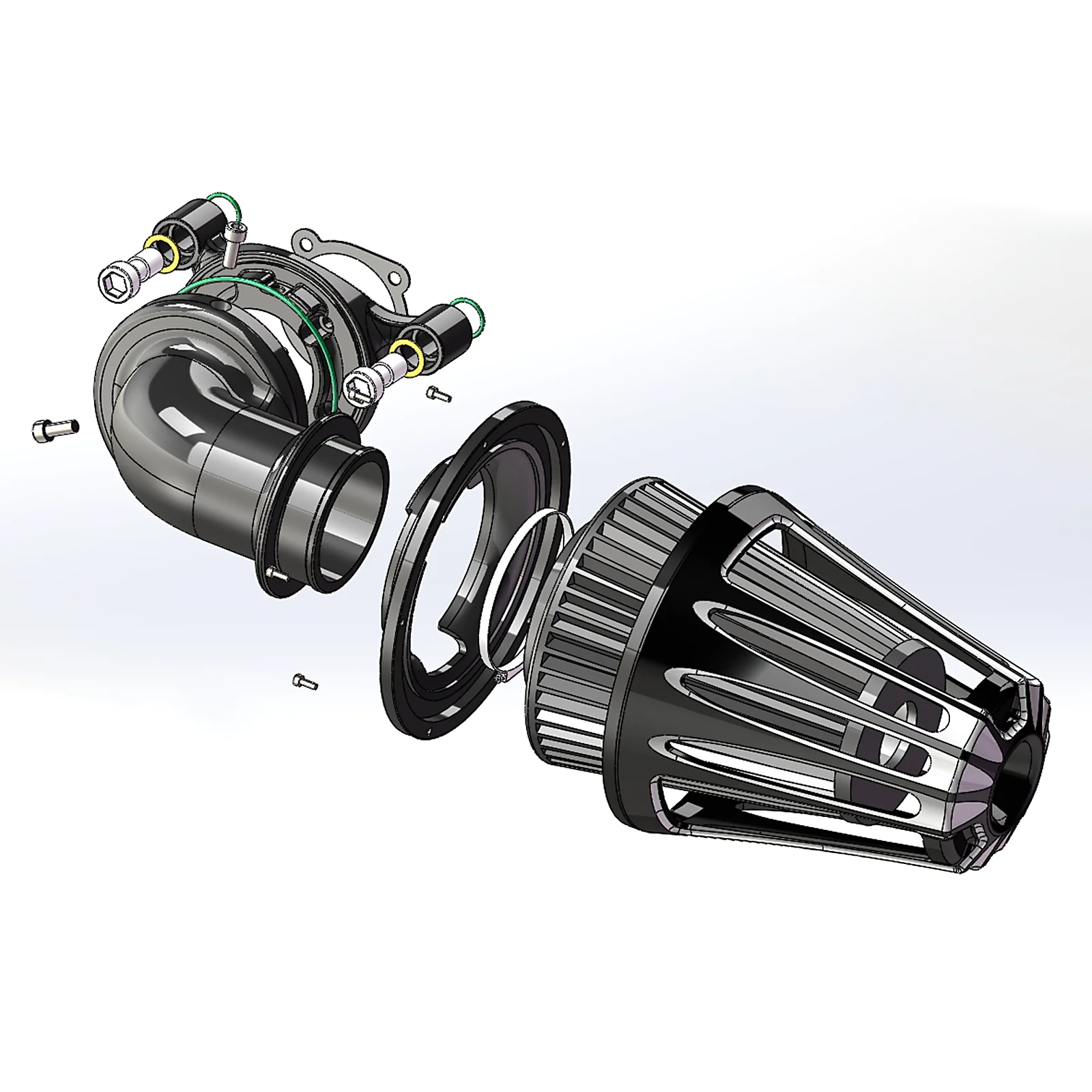 

Stage 1 CNC Cut Monster Sucker Cone Air Cleaner Intakes Kits for Harley Sportster Iron 883 1200 48 Xl1200v 72 1991-up