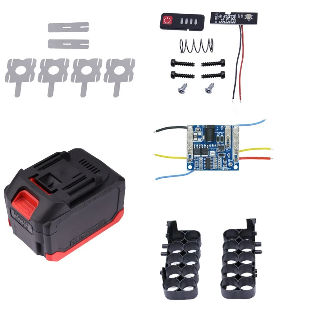 Metal Storage Box For Makita Battery Shell Overcharge Protection Electric Power Tool Acessórios 10 Núcleos 15 Núcleos 20 Núcleos