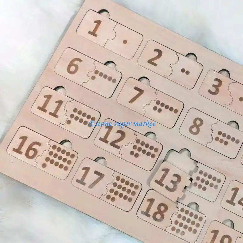 090B ของเล่นคณิตศาสตร์คณิตศาสตร์ปริศนาการสอน Logarithmic Matching แผ่นการคำนวณการเรียนรู้ดิจิตอลของเล่นไม้เพื่อการศึกษา