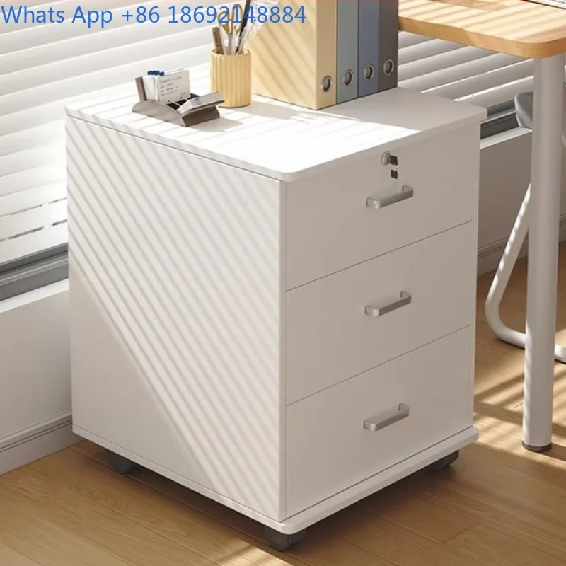 Workstation File Cabinet Office Desk Side Storage Under Desk Organizer Storage Cabinet with Lockable Drawer Storage Rack