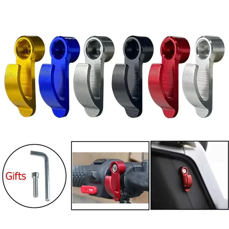 

Universal Motorcycle Handlebar Hook Aluminium Alloy Helmet Holder Hook Single Hole Hook For Dirt Bike Electric Scooter Storage