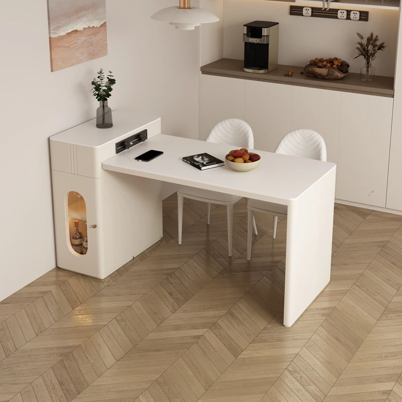 

-+-Italian Modern White Dining Tables Luxury Design Salon Kitchen Dining Tables Restaurant Nordic Mesas De Jantar Home Furniture