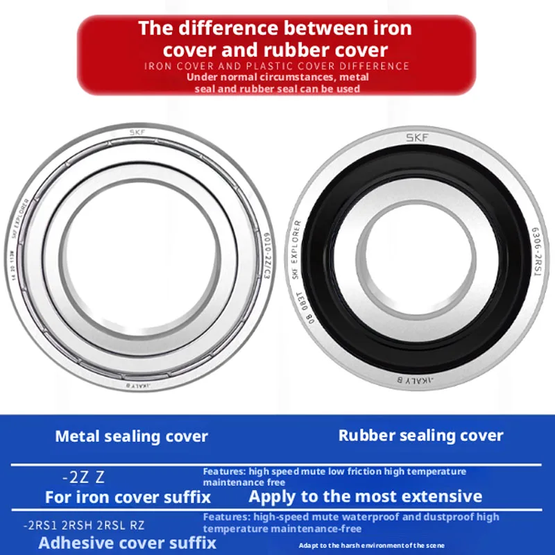 1PCS SKF 6306 2Z 6306-2RS1 تحمل سرعة عالية SE ABEC-9 SKF IMPORTED 6306ZZ 30X72X19 أعماق تحمل GROOVE أو BARINGS أو أكثر أو أكثر أو أكثر