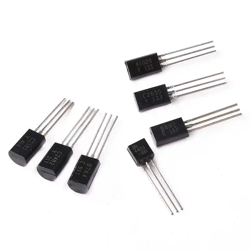 2SA733, A966, A970, A1013, 2SA1020, B764, 2SB892, transistores de potência, montagem em superfície, encapsulamento TO-92L