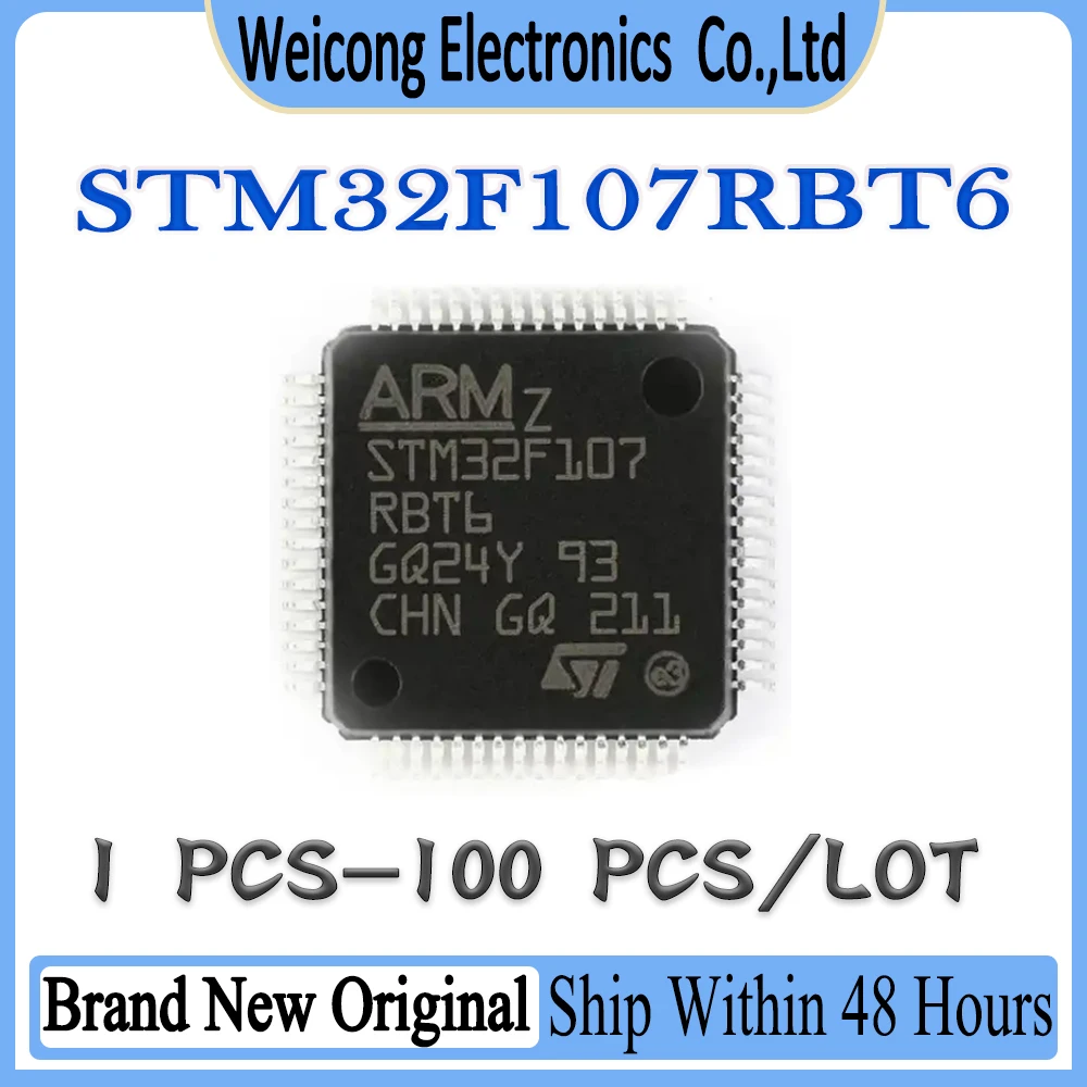 STM32F107RBT6 STM32F107RBT STM32F107RB STM32F107R STM32F107 STM32F10 STM32F STM32 STM IC MCU Chip LQFP-64