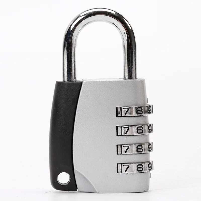 4 Dial Digit Password Lock Combination Suitcase Luggage Metal Code Password Lock Padlock Zinc Alloy Coded Lock Keyed Padlock