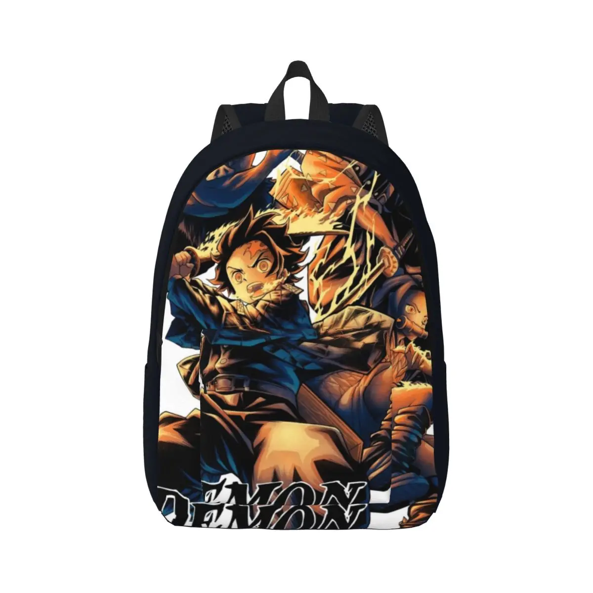 

Casual Canvas Backpack Demon Slayer Multi-Compartment Lightweight Bag for School, Hiking, and Everyday Essentials