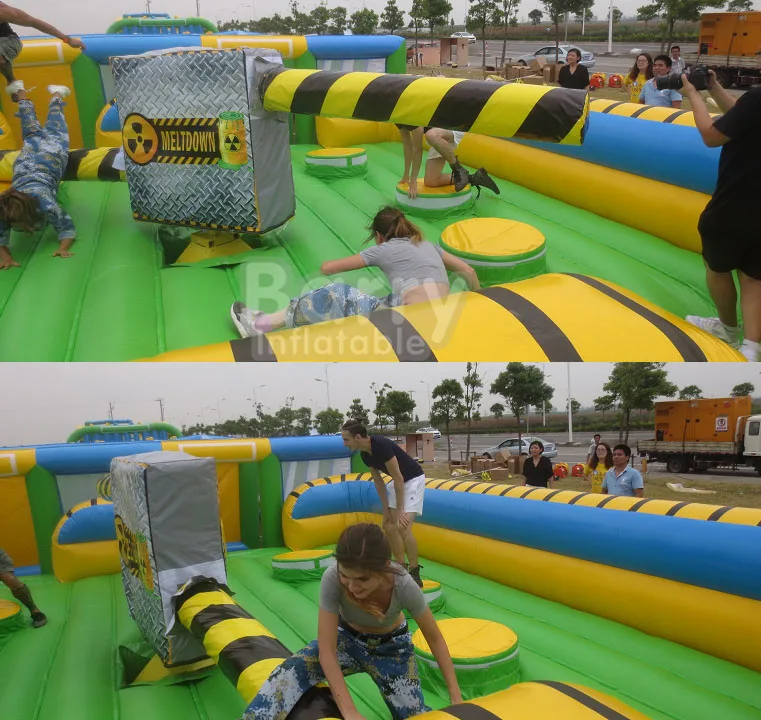 لعبة فريق الرياضة الرجل الأخير لعبة Meltdown الدائمة آلة مسح قابلة للنفخ دورة مسح للبيع لعبة Meltdown القابلة للنفخ #5