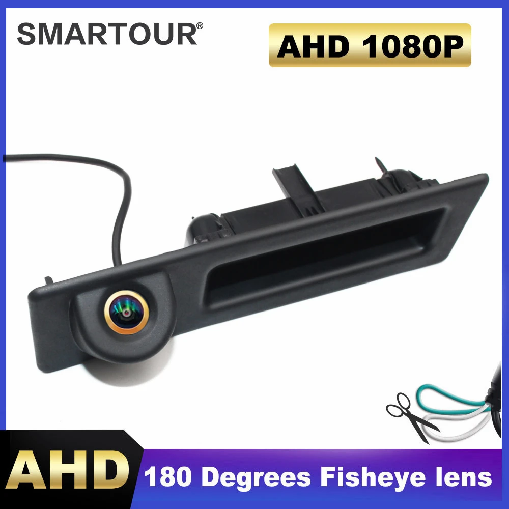 

AHD 1080P Car Rear View Trunk Handle Camera for BMW F30 F10 F11 X3 F25 F31 F46 X1 F48 F22 3 Series 5 Series Vehicle Night Vision