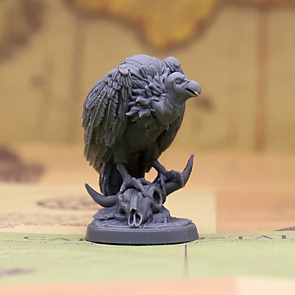 Vulture Miniature Unpainted Resin Figure for Tabletop RPG Wargaming Board Game
