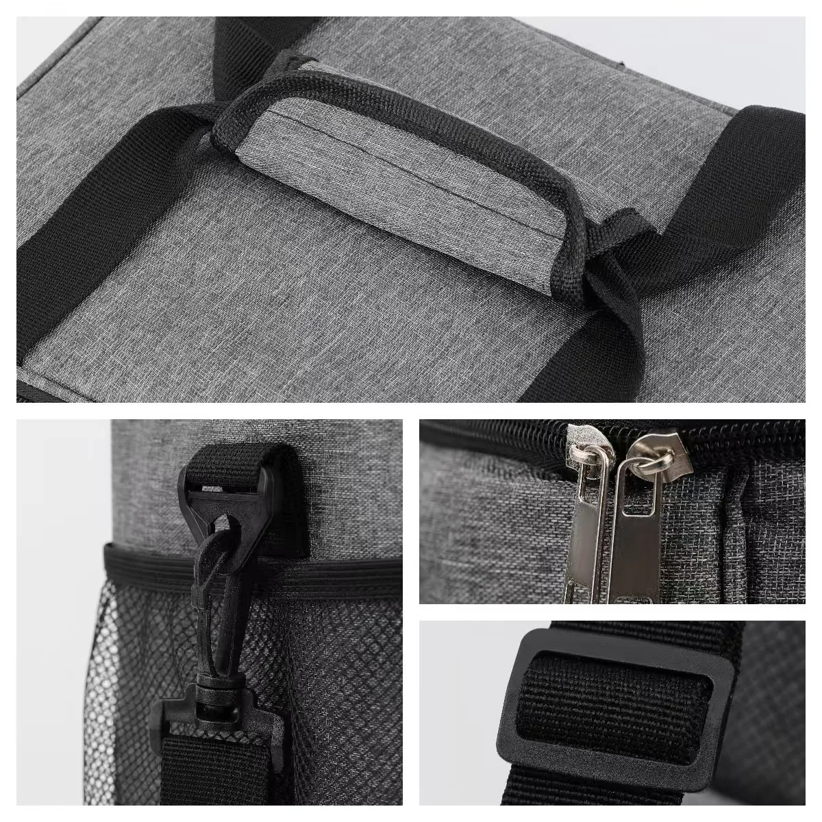 35L Large Food Carrier Bag for Men Insulated Cooler Tote Crossbody Lunch Box Portable Leakproof Picnic Bag for Camping Beach