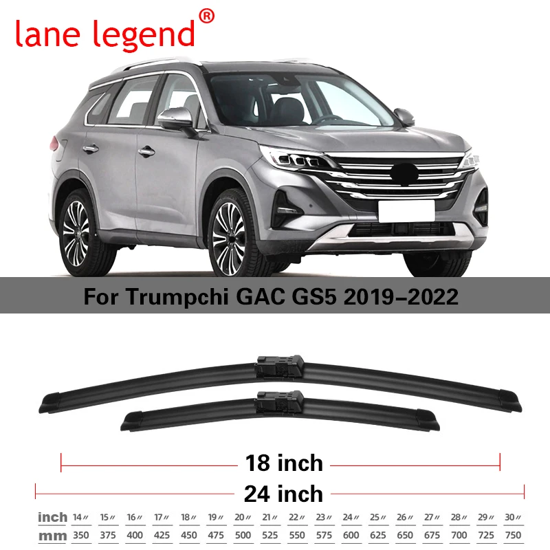 Lâminas de limpador do pára-brisas traseiro dianteiro do carro para trumpchi gac gs5 2019 2020 2021 2022 acessórios do carro lâmina de limpador