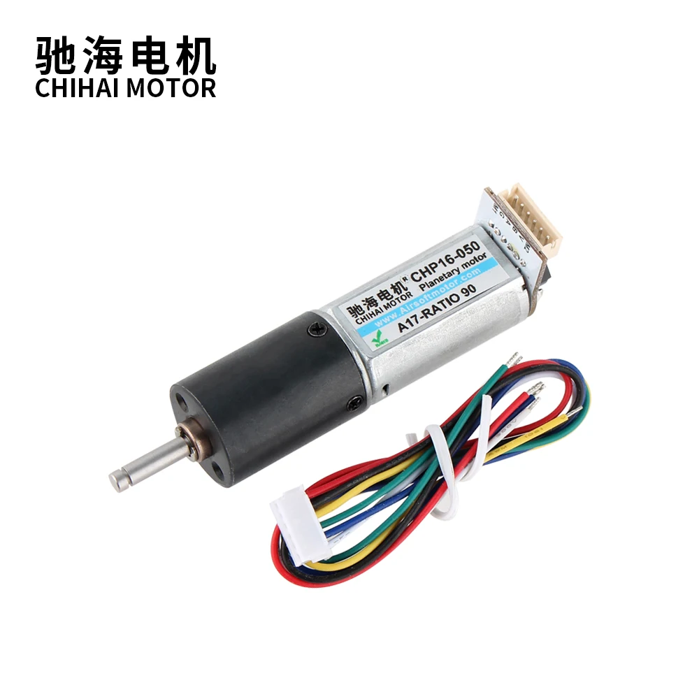 

ChiHai Motor CHP-16GP-050 16 мм высокоскоростной планетарный редуктор 050 двигатель 12 В 24 В с энкодером 7PPR для точных инструментов