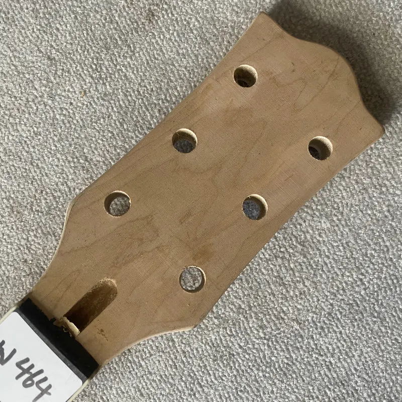 jN646 Unfinished Machine Head L3+R3 6 String Electric Guitar Neck 22 Frets White Block Inlay  No Paints DIY And Replace Parts