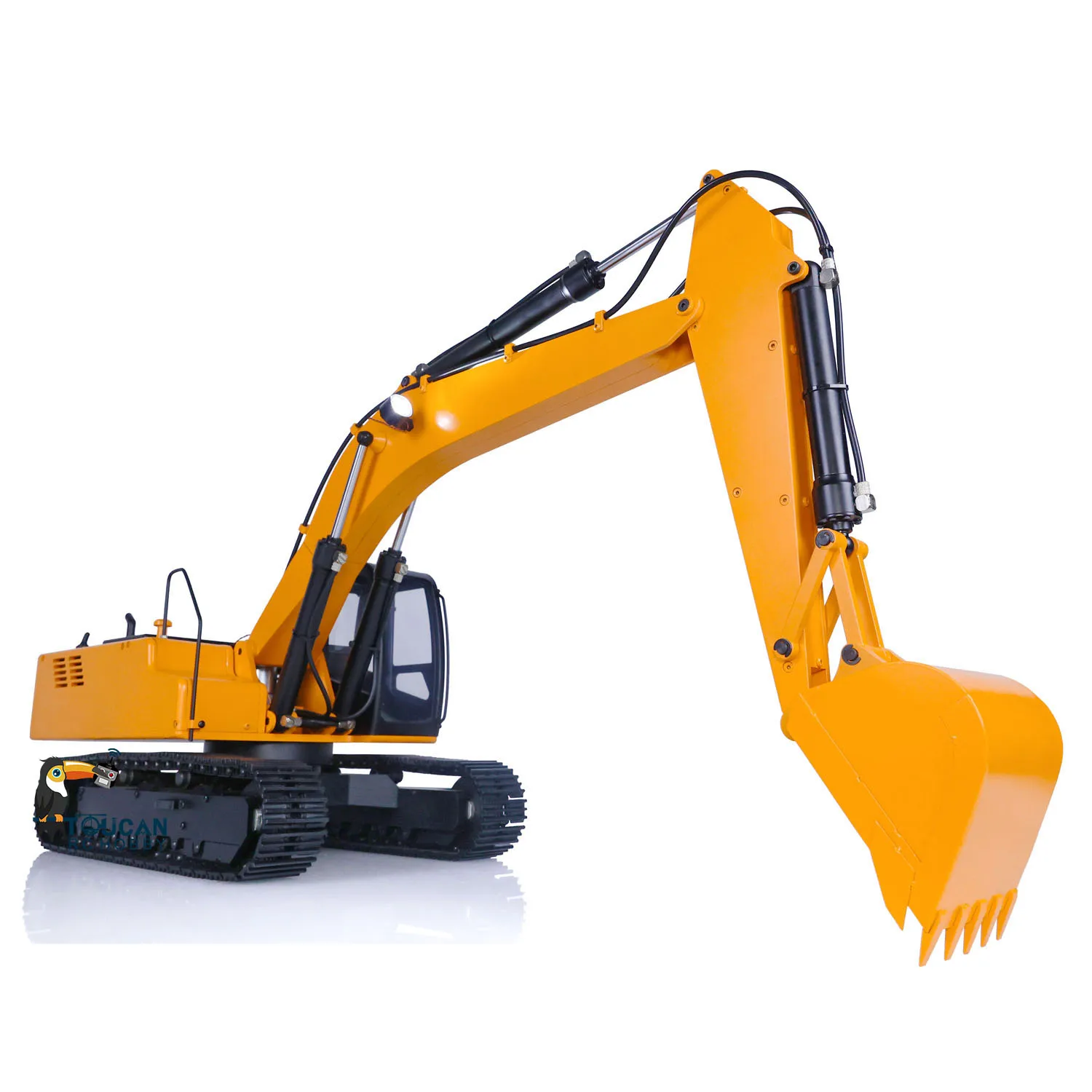 

US Stock JDM 1/12 Hydraulic RC Excavator Model Painted Assembled with Pump Tracks Light Radio Control Construction Toy