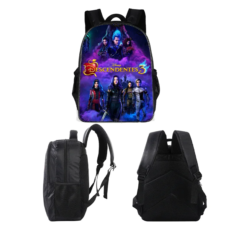 Disney Descendants Backpacks Shoulder Bag Pencil Bag 3 Piece Set Teenagers Boys Girls Student Travel Knapsack Messenger Bag Gift