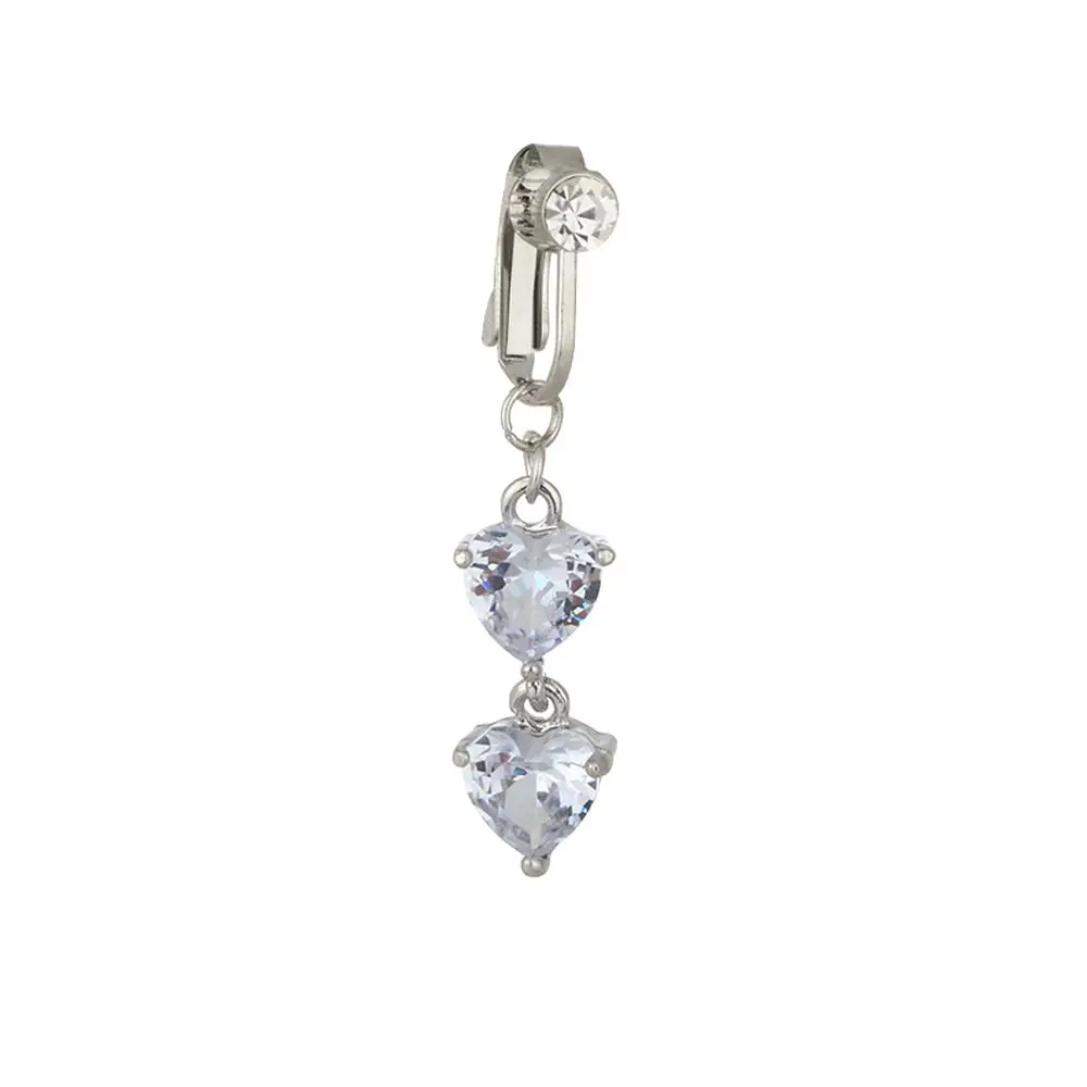 

Zircon Faux Piercing Cartilage Clip Navel Rings Navel Clip on Body Jewelry Fake Belly Rings Belly Button Rings