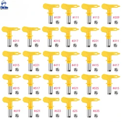 Wetool Yellow Multiple Models Airless Spray Gun Nozzle Tip 3600psi Airless Tips 395 515 for Paint Sprayer