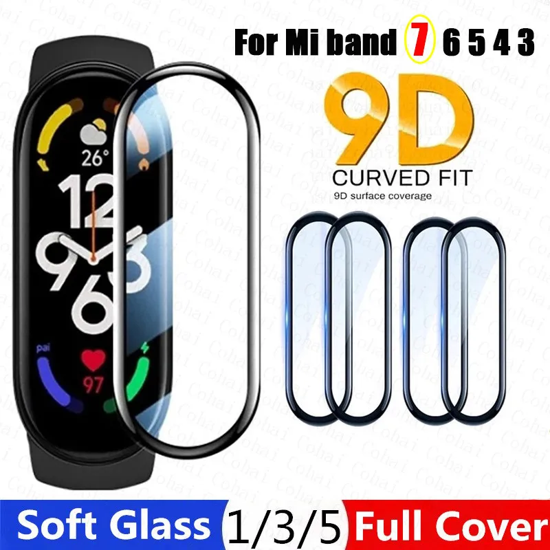 Folia zabezpieczająca ekran dla Xiaomi Mi Band 8 7 6 5 4 etui Smart Watch miękka osłona ochronna dla MiBand 7Pro szkło bransoletka z paskiem