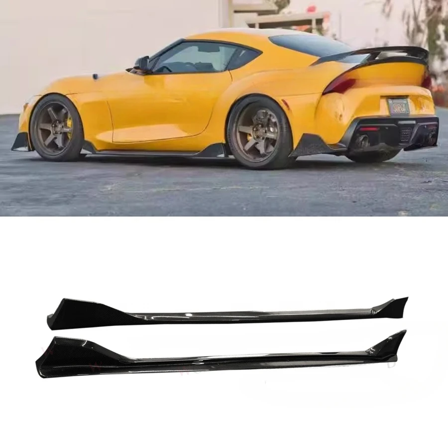 High Quality Carbon Fiber Ag Style A90 Side Skirts For a GR Supra A90 A91 MkV Side Splitter 2019 2020+custom