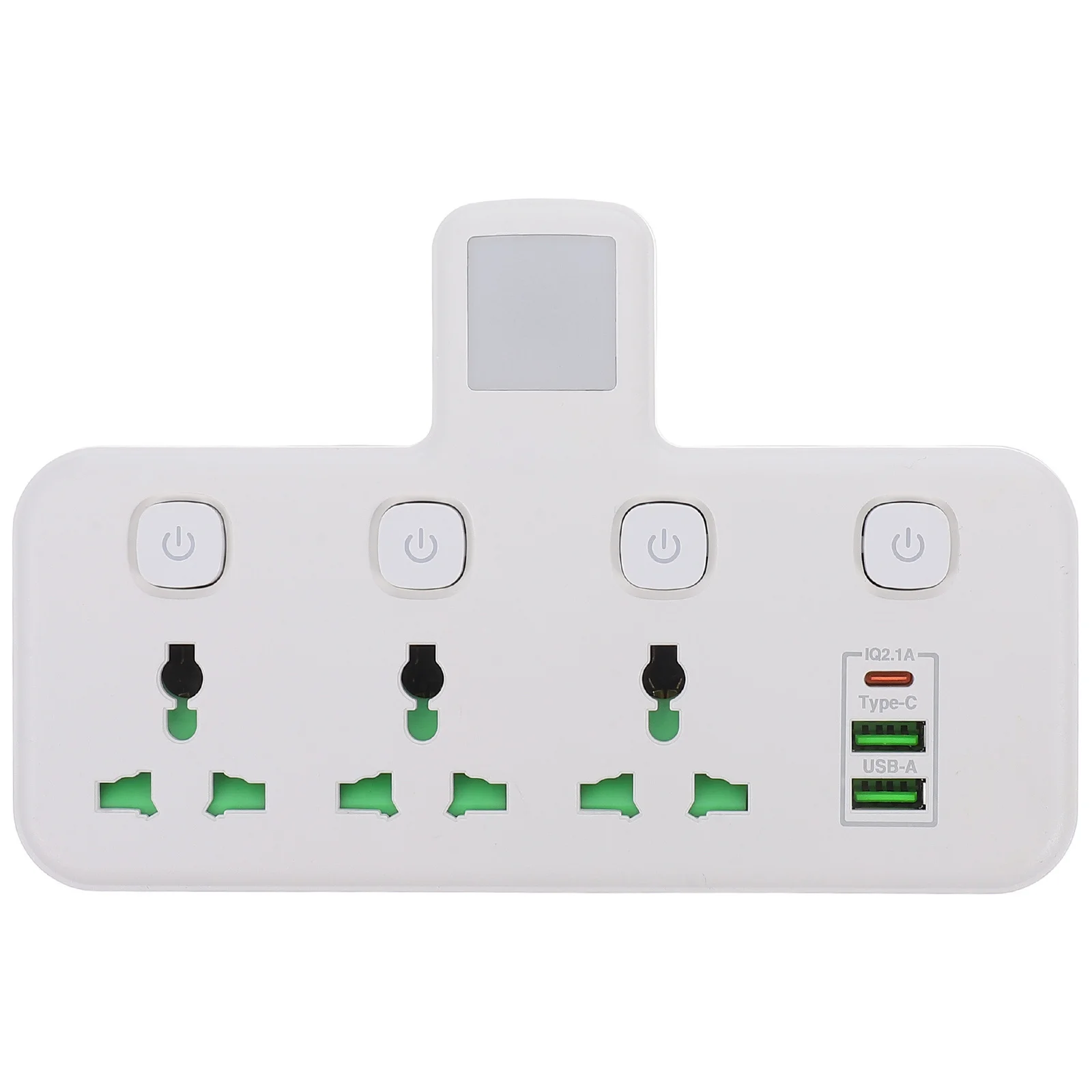 

Power Strip USB Ports Extension Cord Travel Portable Charging Station Flat Plug 2 Prong Us Plug 110V-250V Universal Use Multi