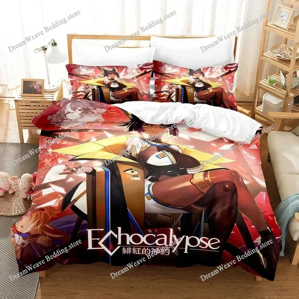 

Game Echocalypse Scarlet Covenant Bedding Set Duvet Cover Bed Set Quilt Cover Pillowcase Comforter King Queen Size Boys Adult963