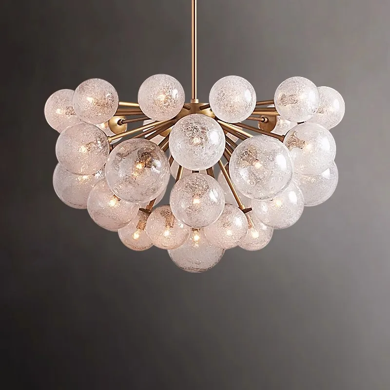 New Trend Home Decoration Glass Bubble Series Chandelier Lighting Lustre Para Sala Estar For Living