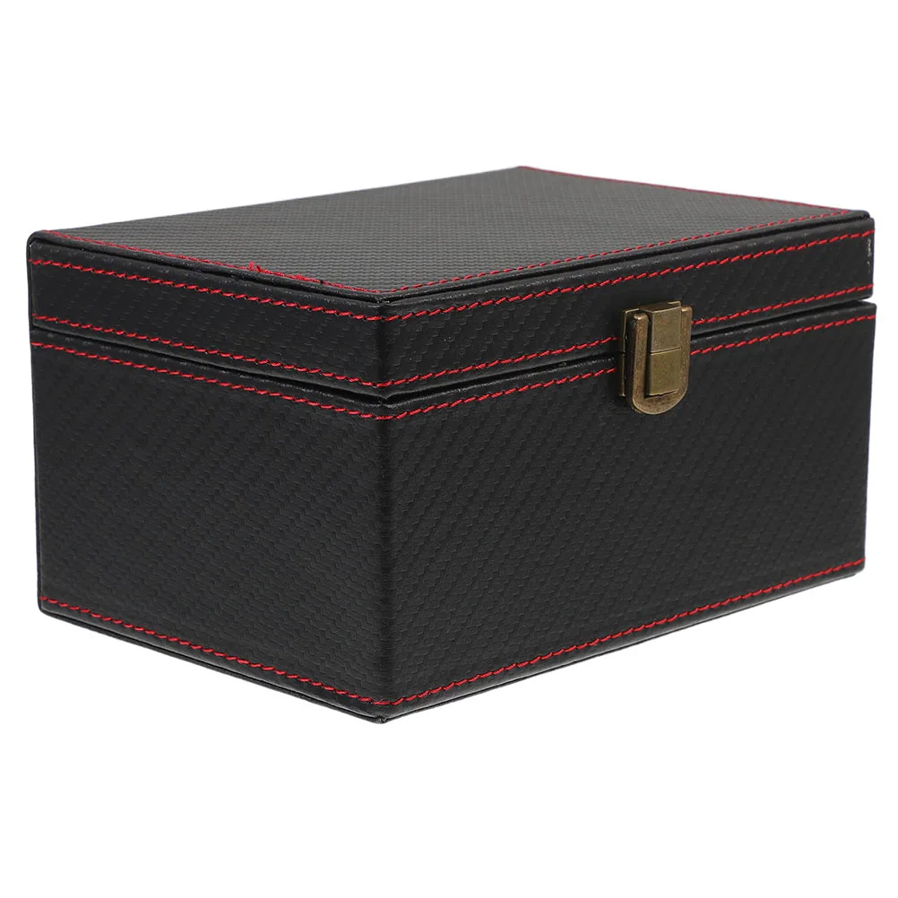 

Large Capacity Faraday Key Fob Protector Box For Car Keys Carbon Fiber Pu Storage Container Pressure Resistant Matte