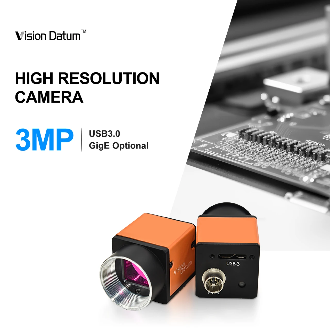 Low Cost 3mp 55fps IMX265 Plug-and-Play USB3.0 Machine Vision ca meras for Code Reading