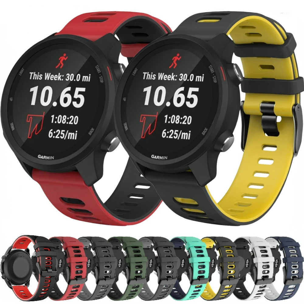 

20mm 22mm Silicone Band for Samsung Watch 46mm 42mm/3/4/5/Gear S3 Sport Bracelet Huawei Watch 3/GT-2-3-Pro/Amazfit GTR/GTS Strap