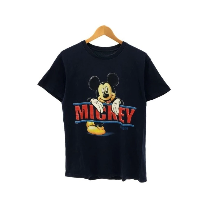 

2025 Summer Disney Mickey Minnie Short Sleeve Men's T-Shirt Summer Couple Loose Clothes Half Sleeve Lazy Wind T-Shirt