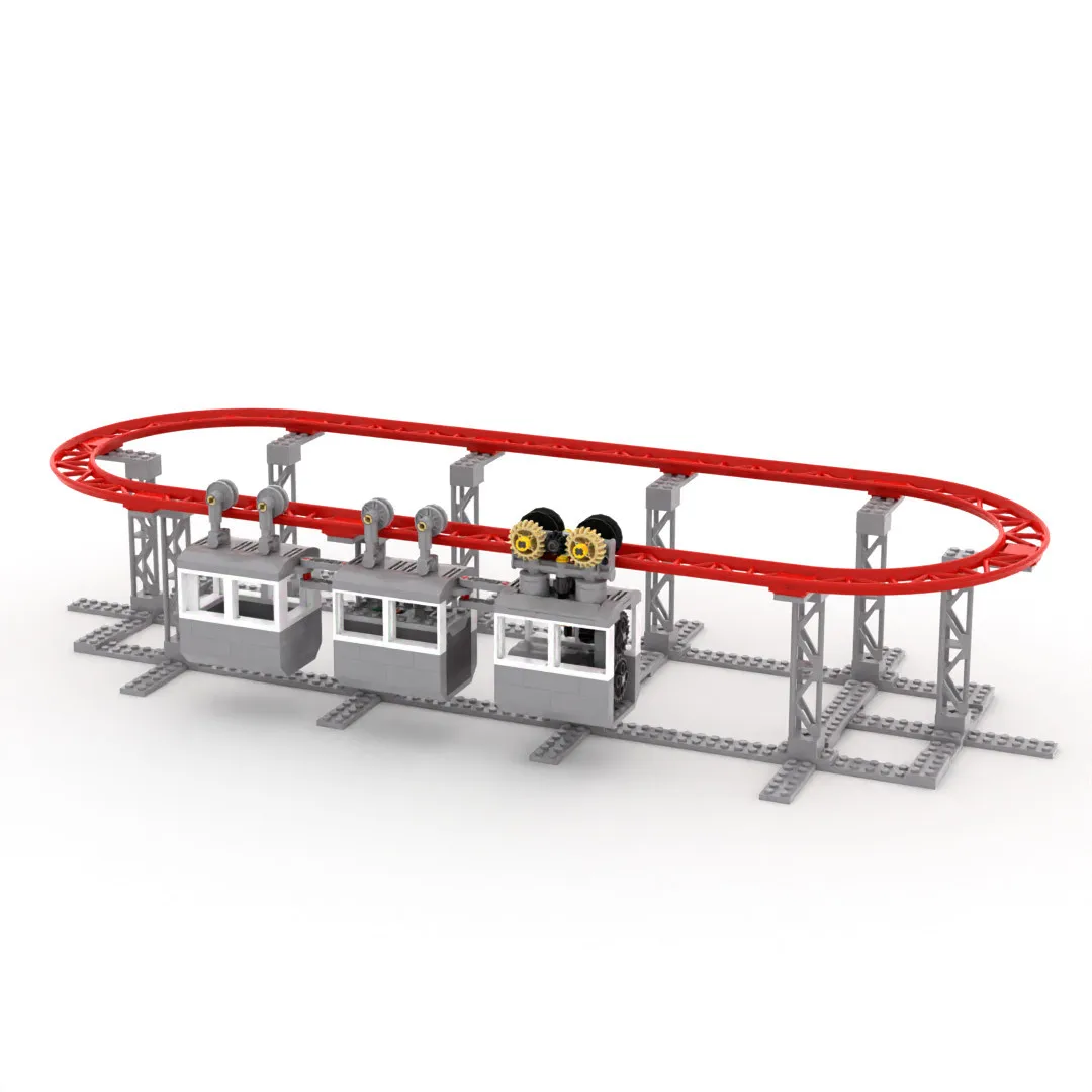 Mesmerizing Rotating Cable Car Machine - Hypnotic Circular Track Motion Model, Creative Stress Relief Gadget & Desktop Kinetic