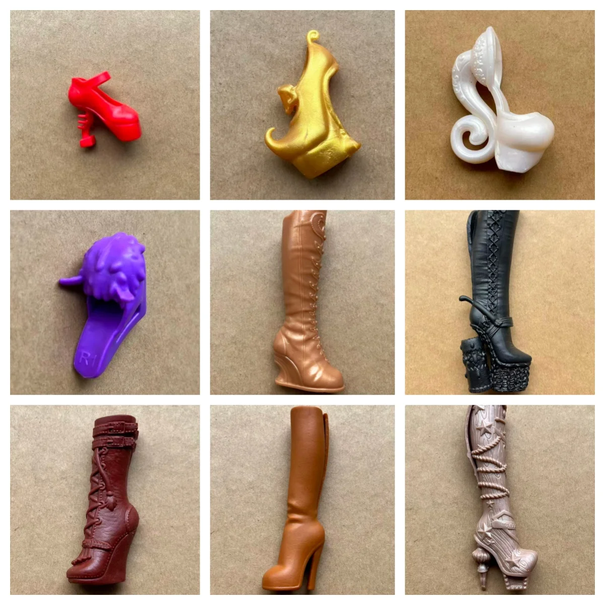 

Colorful Monstering Doll Shoes And Boots 1/6 Scale DIY Dressing Accessories for Collectible Figures - Doll Parts Decorations